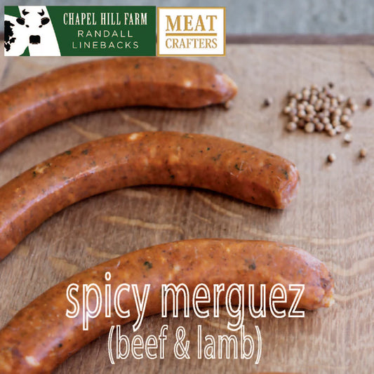 Randall Lineback Beef Sausages: Spicy Beef & Lamb Merguez