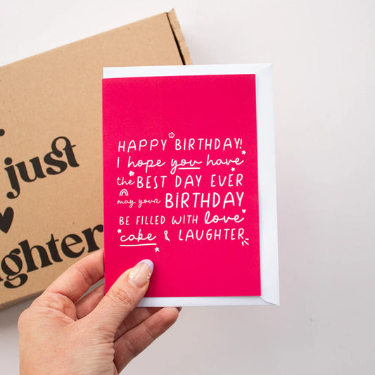 Birthday, Best Day A6 Card