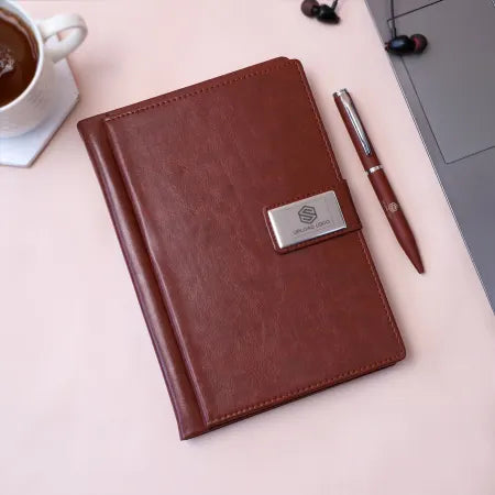 Faux leather diary