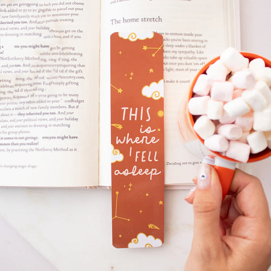 This is Where I Fell Asleep Bookmark
