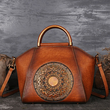 Handbag With Totem Pattern