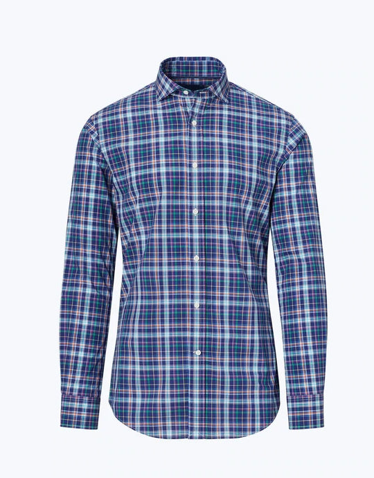 Plaid Cotton Oxford Shirt