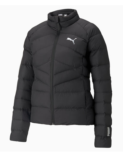 High collar quilted jacket